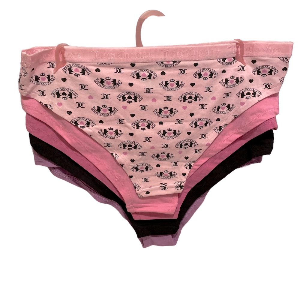 Juicy Couture 5 Pack Bikini Panties Women’s size Large Brand New